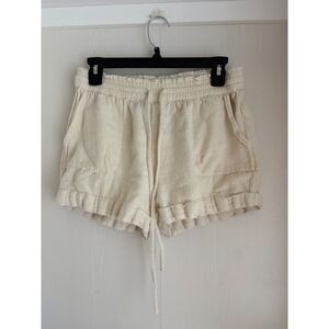 Urban Outfitters Beige Linen Blend Shorts M